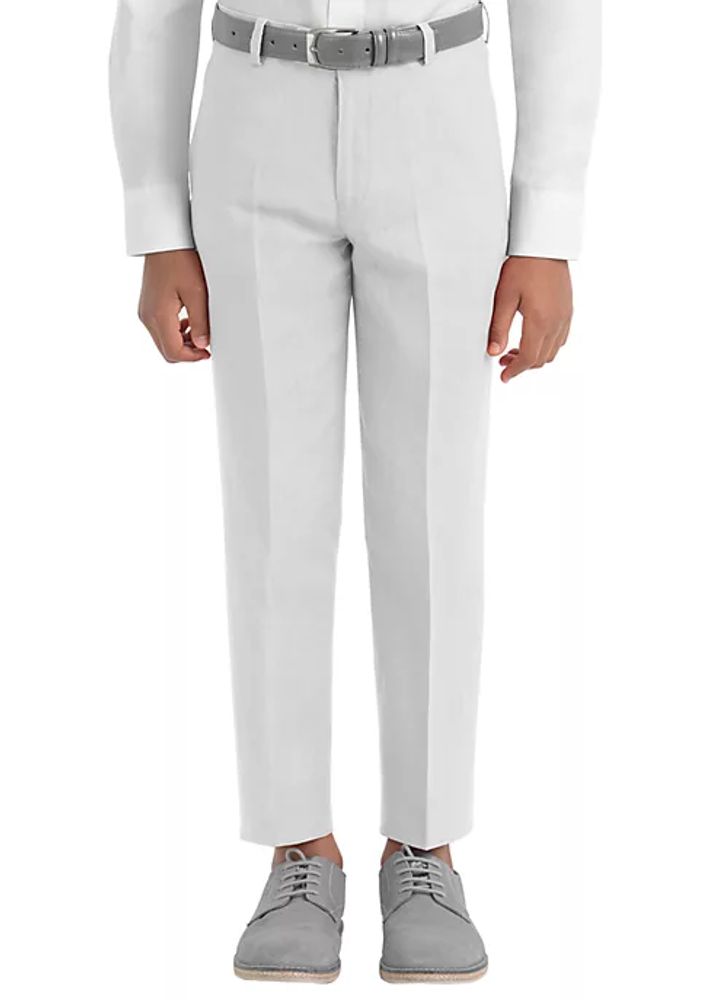 Il Gufo  Boys White Linen Trousers  Childrensalon