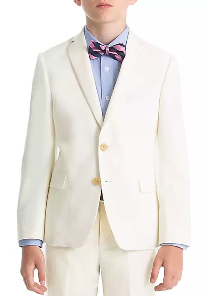 Belk Boys 8-20 Off-White Wool Natural Stretch Jacket | The Summit