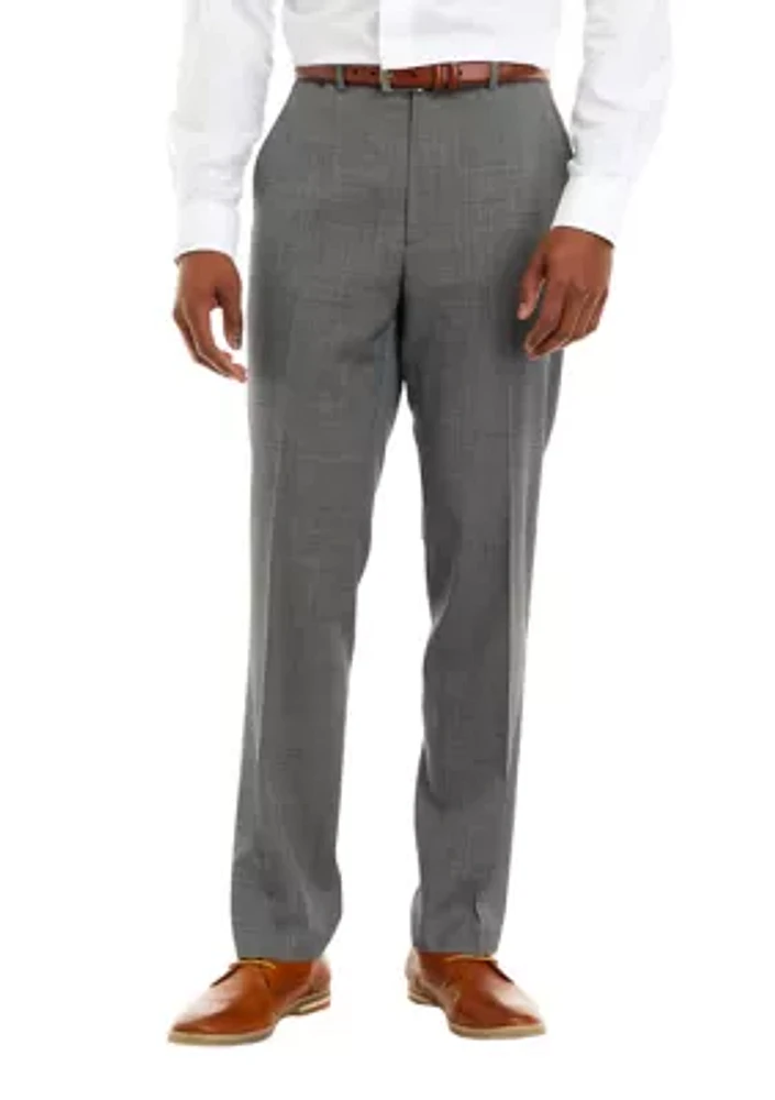 Men's Black and White Slacks