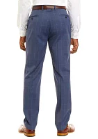 Men's Blue Windowpane Pants