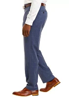 Men's Blue Windowpane Pants