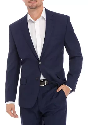 Single Breasted Blue Pattern Sport Coat