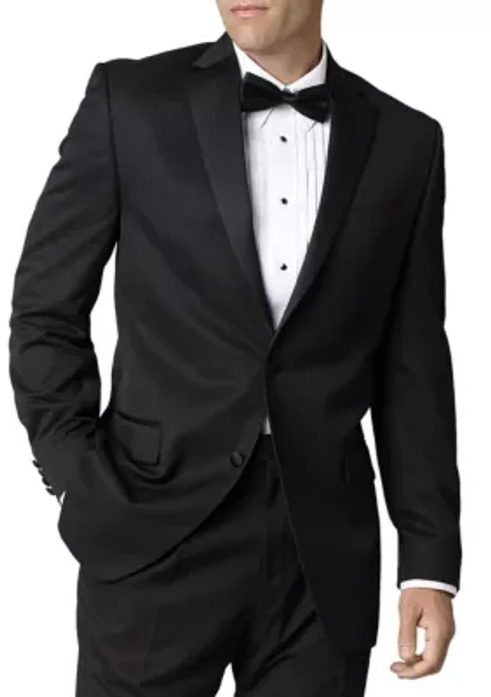 Black Classic Fit Tuxedo Jacket