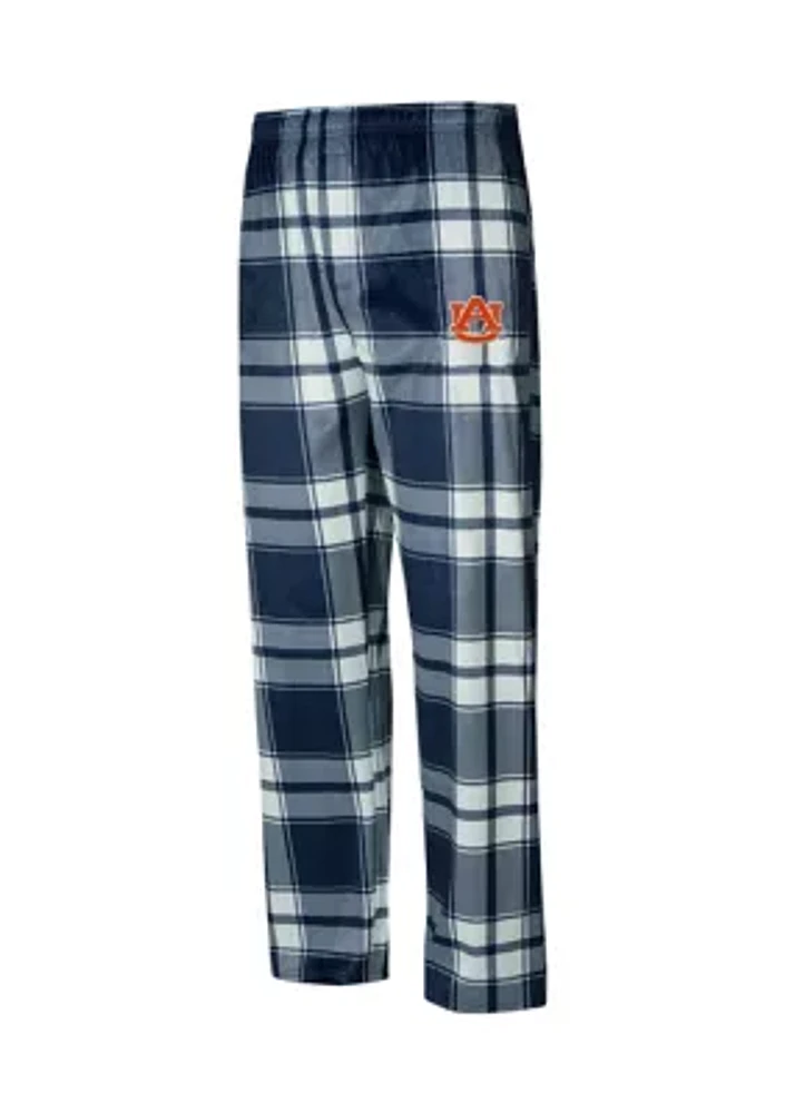 NCAA Auburn Tigers Embry Plaid Silky Fleece Pants