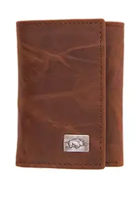 Eagles Wings NCAA Arkansas Razorbacks Tri Fold Wallet