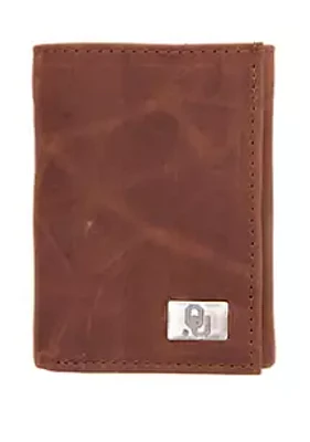 Eagles Wings NCAA Oklahoma Sooners Tri Fold Wallet