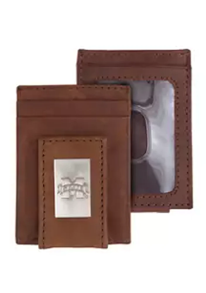Eagles Wings NCAA Mississippi State Bulldogs Front Pocket Wallet