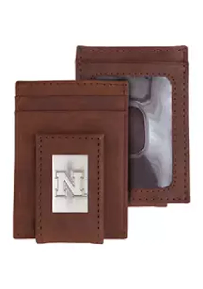 Eagles Wings NCAA Nebraska Cornhuskers Front Pocket Wallet