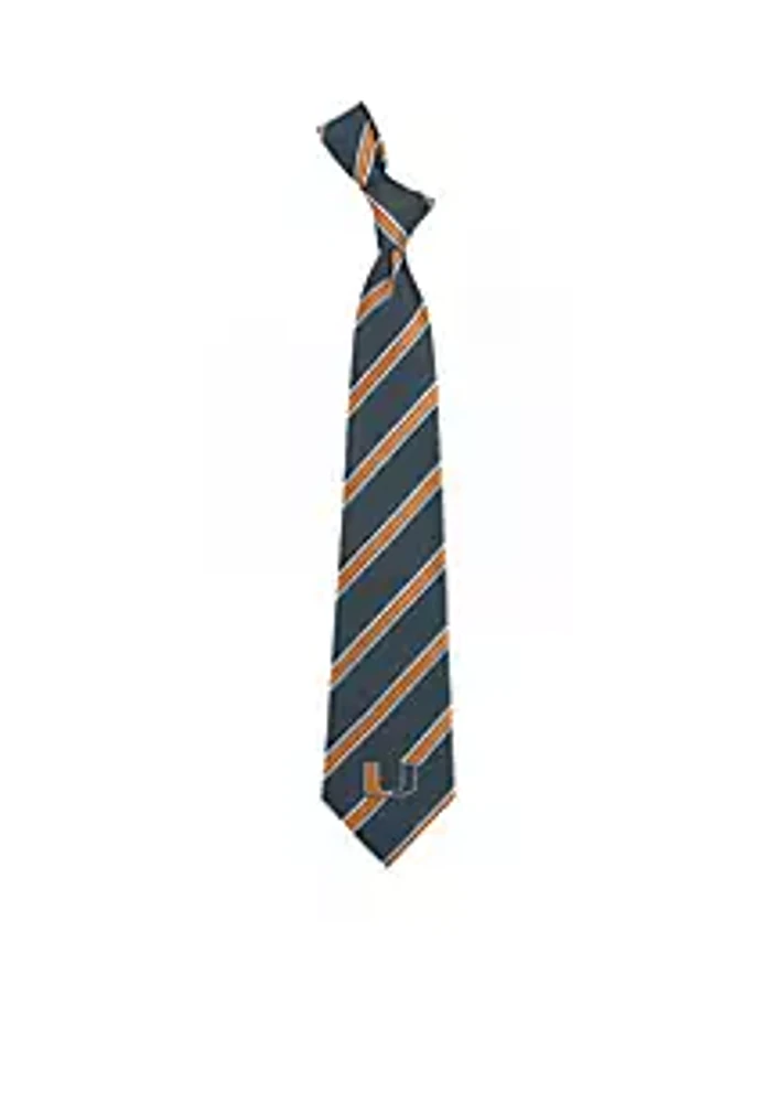 Eagles Wings Miami Hurricanes Woven Poly 1 Tie