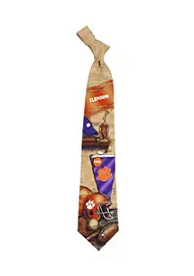 Eagles Wings NCAA Clemson Tigers Nostalgia Tie