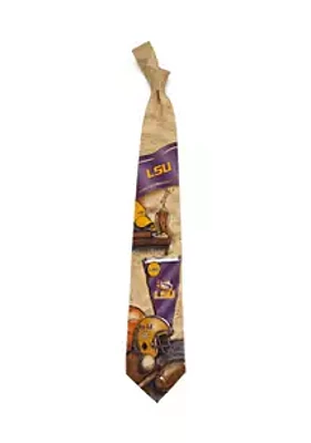 Eagles Wings NCAA LSU Tigers Nostalgia Tie