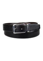 30 Millimeter Black/Brown Leather Belt