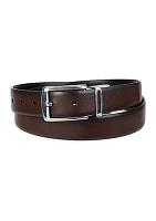 30 Millimeter Black/Brown Leather Belt