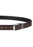 30 Millimeter Black/Brown Leather Belt