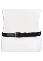 30 Millimeter Black/Brown Leather Belt