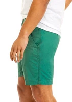 9" Flat Front Shorts