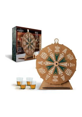 Vintage Drinking Wheel Game with 4 Shot Glasses