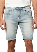 Men's Slim Parker Contrasted and Crinkled Shorts