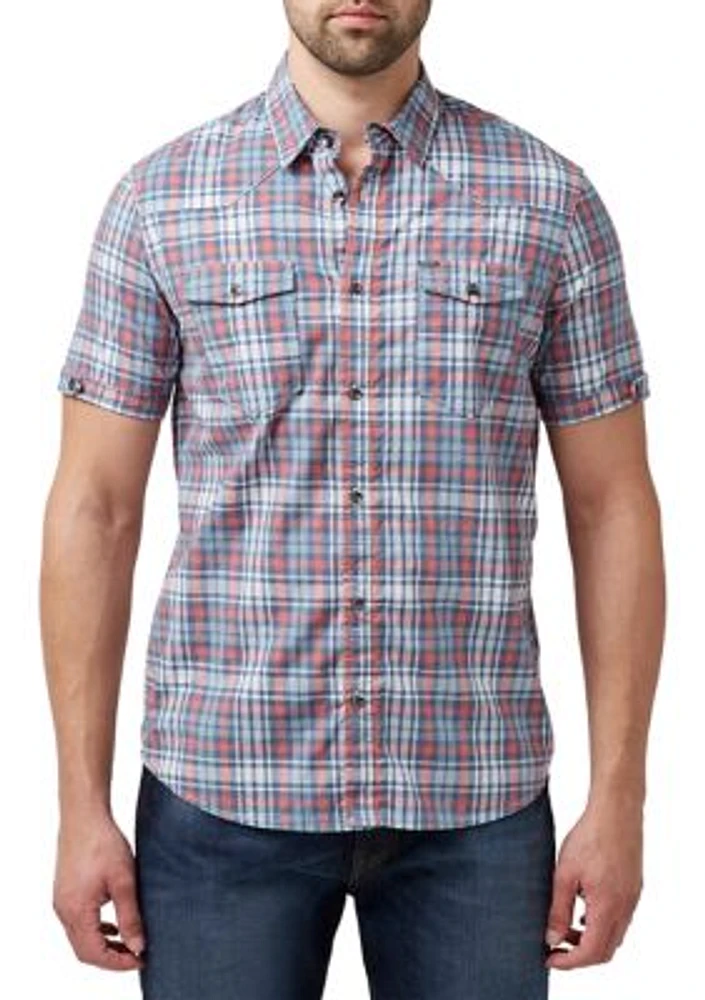 Safe Plaid Button Shirt