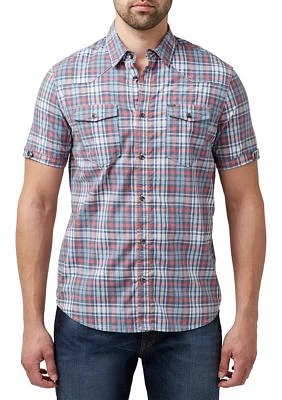 Safe Plaid Button Shirt