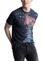 Men's Short Sleeve Graphic T-Shirt, Black - BM24354