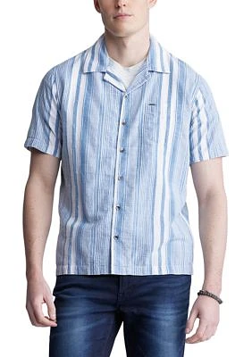 Men's Short Sleeve Striped Shirt