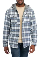 Men's Plaid Hooded Jacket