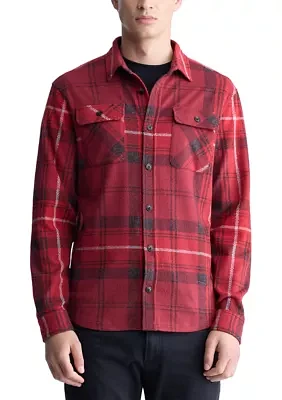 Men's Samme Plaid Printed Blanket Shirt