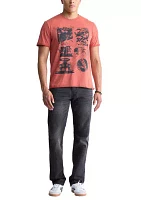 Men’s Short Sleeve Graphic T-Shirt, Red