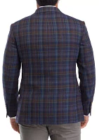 Single Breasted Multi Plaid Sport Coat