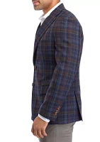 Single Breasted Multi Plaid Sport Coat