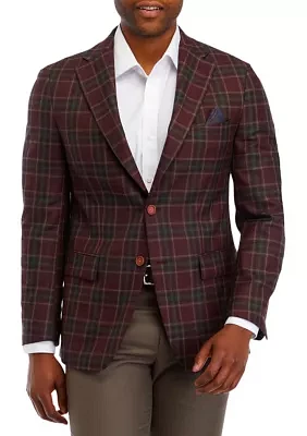 Men's Plaid Printed Sportcoat