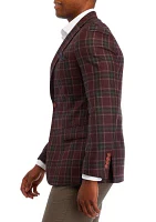 Men's Plaid Printed Sportcoat