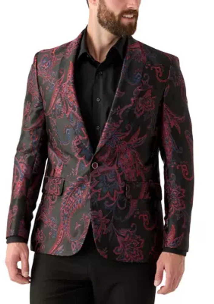 Men's Single Breasted One Button Sport Coat