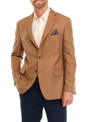 Single Breasted Houndstooth Sport Coat