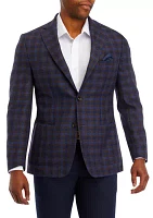 Brown Blue Check Sport Coat