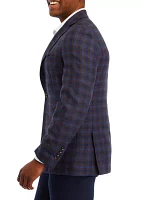 Brown Blue Check Sport Coat