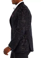 Formal Black Pattern Sport Coat