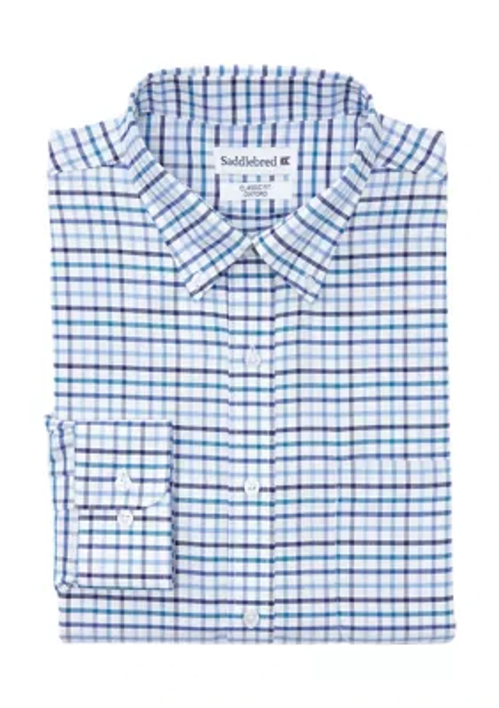 Multi Plaid Dress Shirt