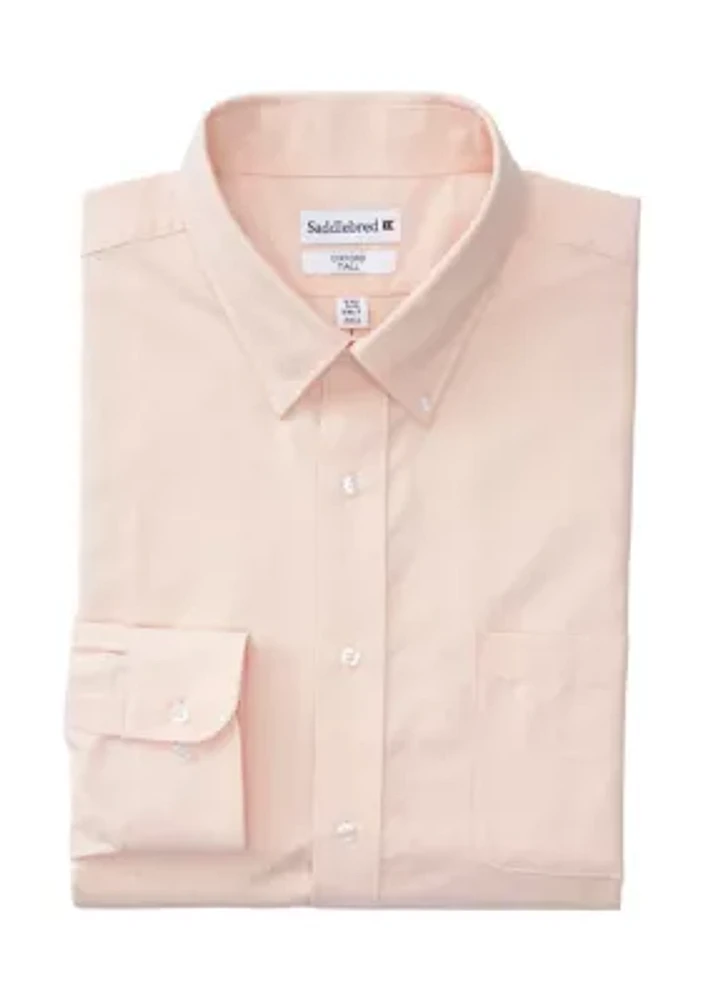 Men's Big Solid Oxford Button Down Shirt