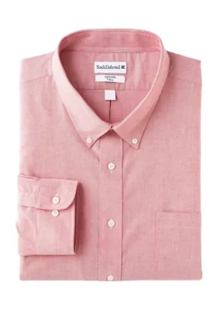 Men's Tall Solid Oxford Shirt