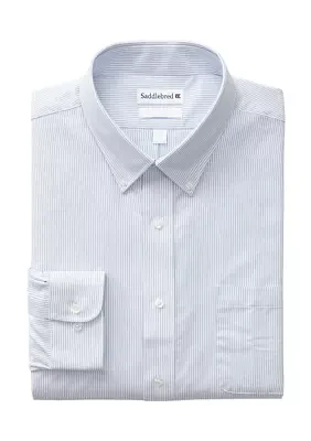 Men's Tall Striped Oxford Shirt