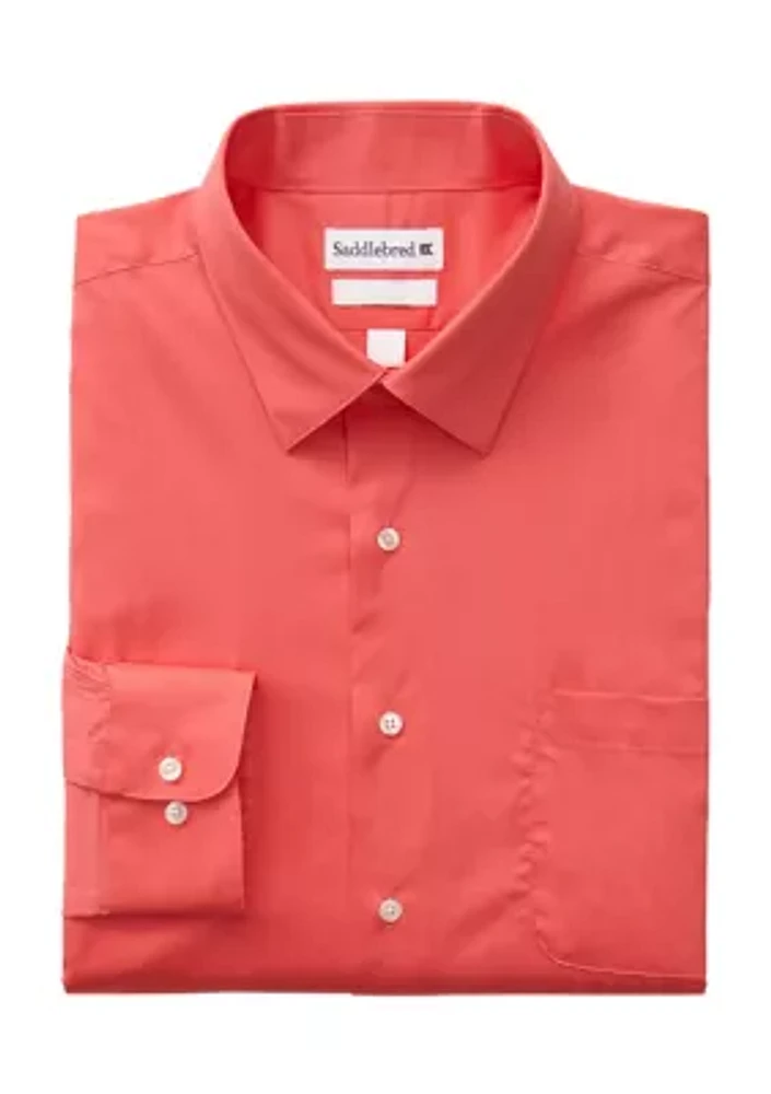 Stretch Solid Dress Shirt