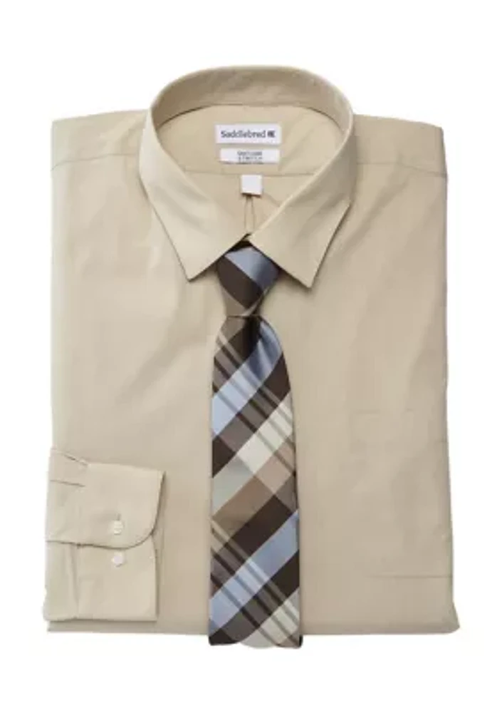 Big & Tall Allover Stretch Dress Shirt