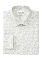 Men's Big Print Stretch Collar Shirt