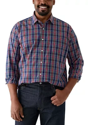 Big & Tall Tartan Yarn Dyed Shirt