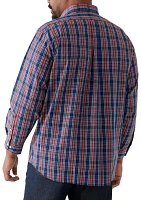 Big & Tall Tartan Yarn Dyed Shirt