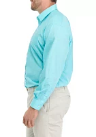 Men's Tall Solid Poplin Shirt