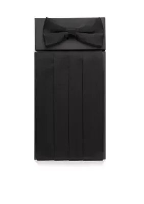 Pre-Tied Cummerbund And Bow Tie Set