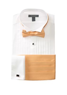 Slim Wing Tip Coral Formal Shirt Set